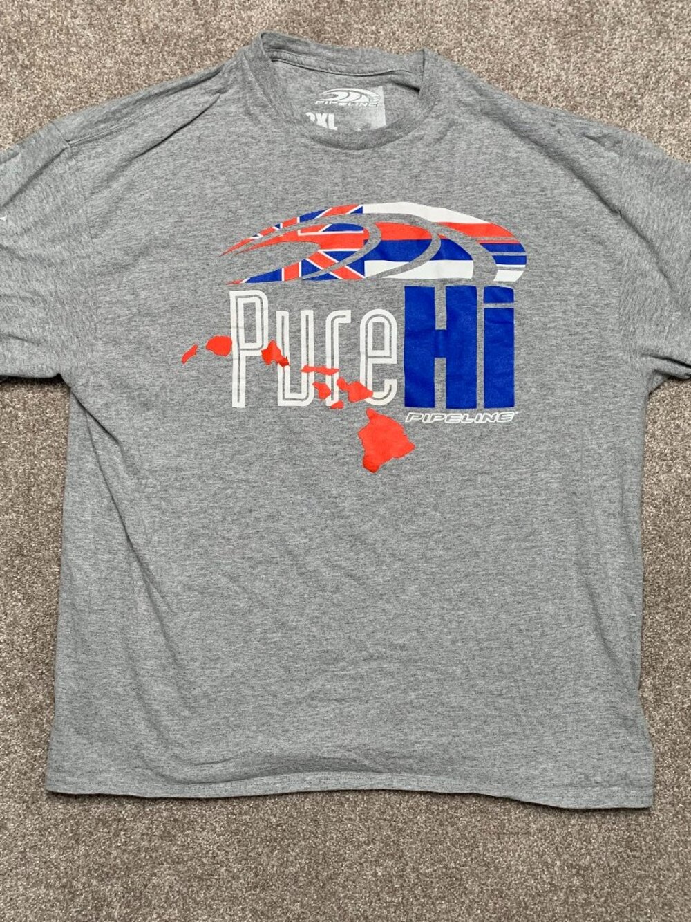 Surf Hawaii Pipeline Pure HI T-Shirt 2XL Grey T-shirt